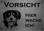 Entlebucher Sennenhund | Edelstahl Warnschild